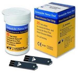 Blood glucose test strip SENSOLITE NOVA TEST 77 Elektronika