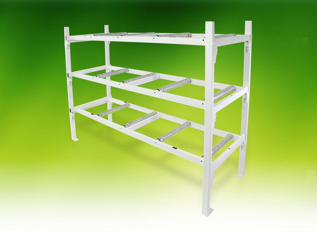 Mortuary storage shelving unit / 3-shelf A.R. Twigg & Son