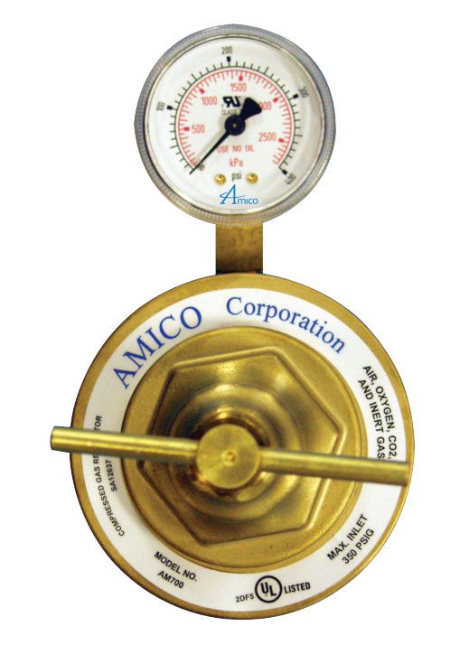 Medical gas pressure regulator M2-X-MAN-42E, M2-X-MAN-42E-G Amico Corporation