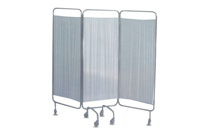 Hospital screen / on casters / 3-panel HMF-1410 A.A.MEDICAL