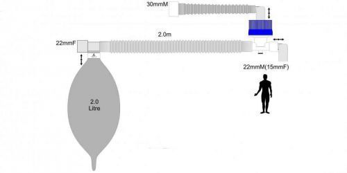 Mapleson anesthesia patient breathing circuit Armstrong Medical